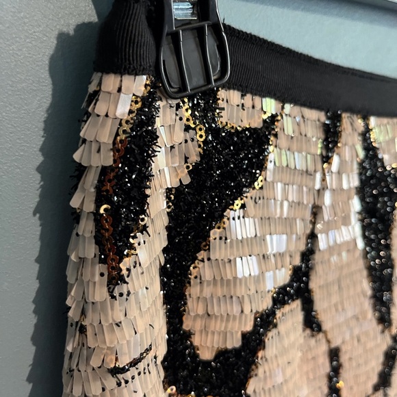 SELLING ANTONIO MELANI SKIRT COLOR BLACK And CREAM SIZE 6 - Picture 12 of 14